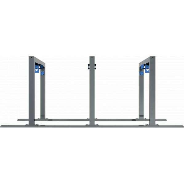 E-Bike Anlehnbügel mit Ladebox-E-Bike - Reihenanlage 3 Stück