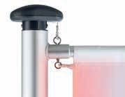 Fahnenmast LED Line mit Beleuchtung