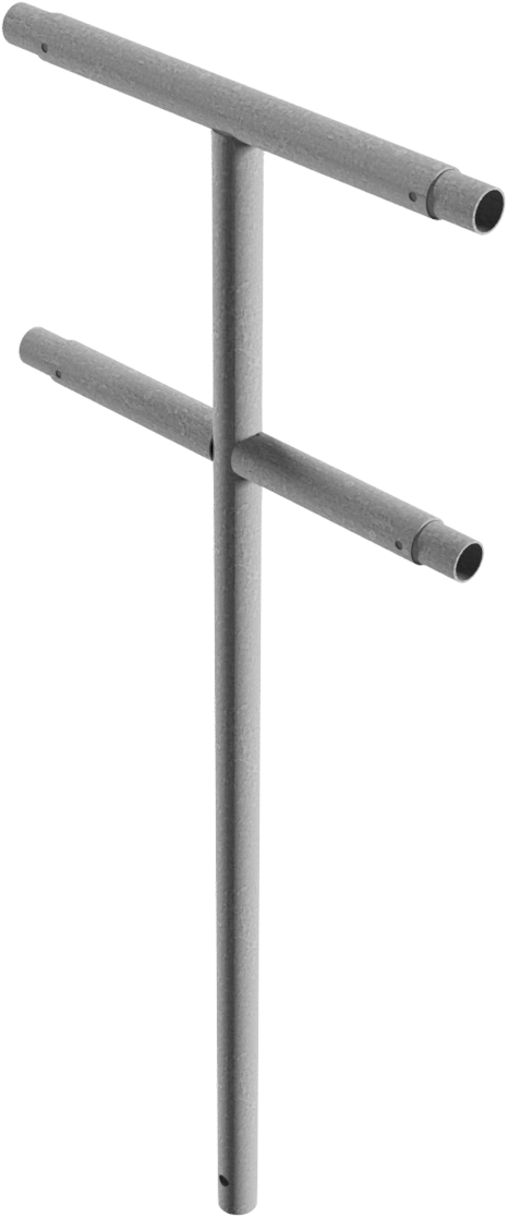 Pfosten für Schutzgeländer rund Stecksystem 48 mm