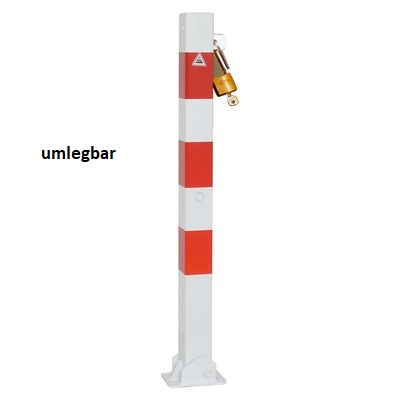 Sperrpfosten VKT 70x70 mm umlegbar