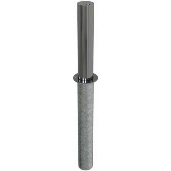 Voll-versenkbarer Edelstahlpfosten Ø 154 mm