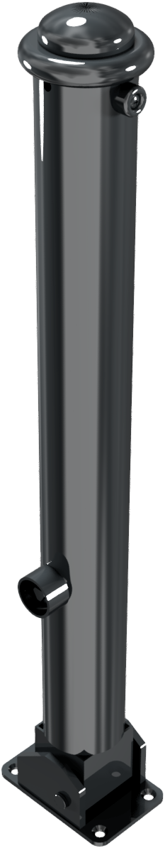 Stilpfosten DMR.82 mm, mit Zierkopf, umlegbar