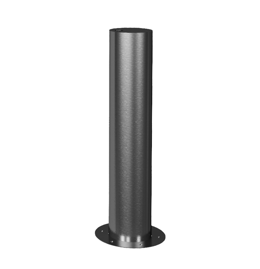 Voll-versenkbarer Edelstahlpfosten Ø 154 mm