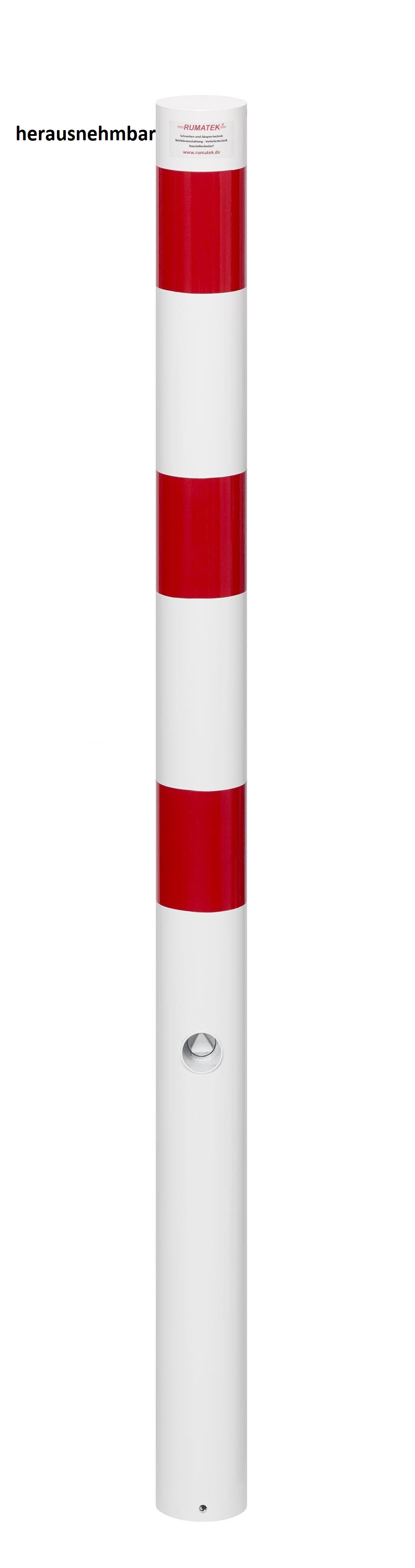 Sperrpfosten DMR. 76 mm herausnehmbar