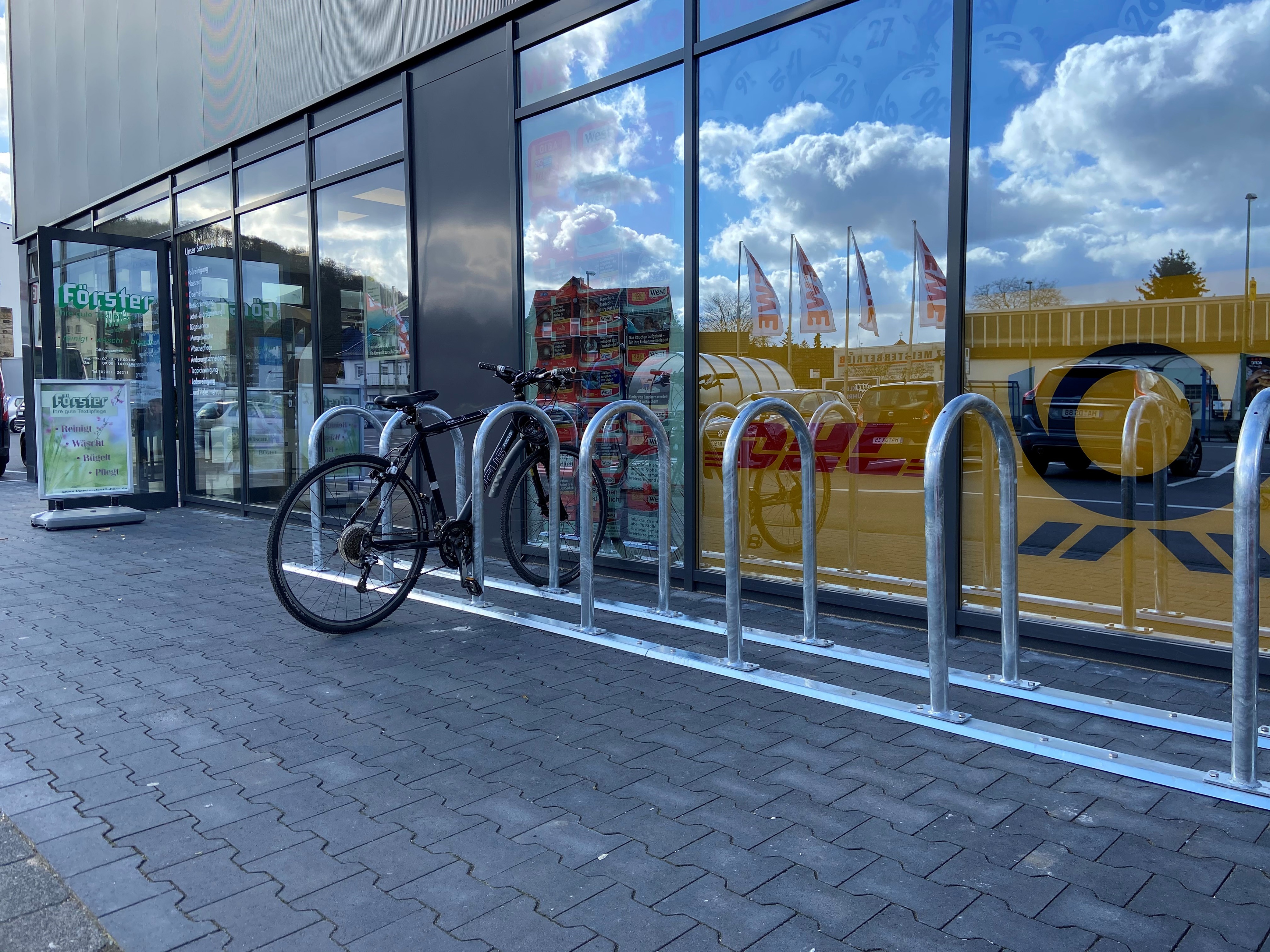 Fahrradständer als Reihenanlage DMR.48 mm