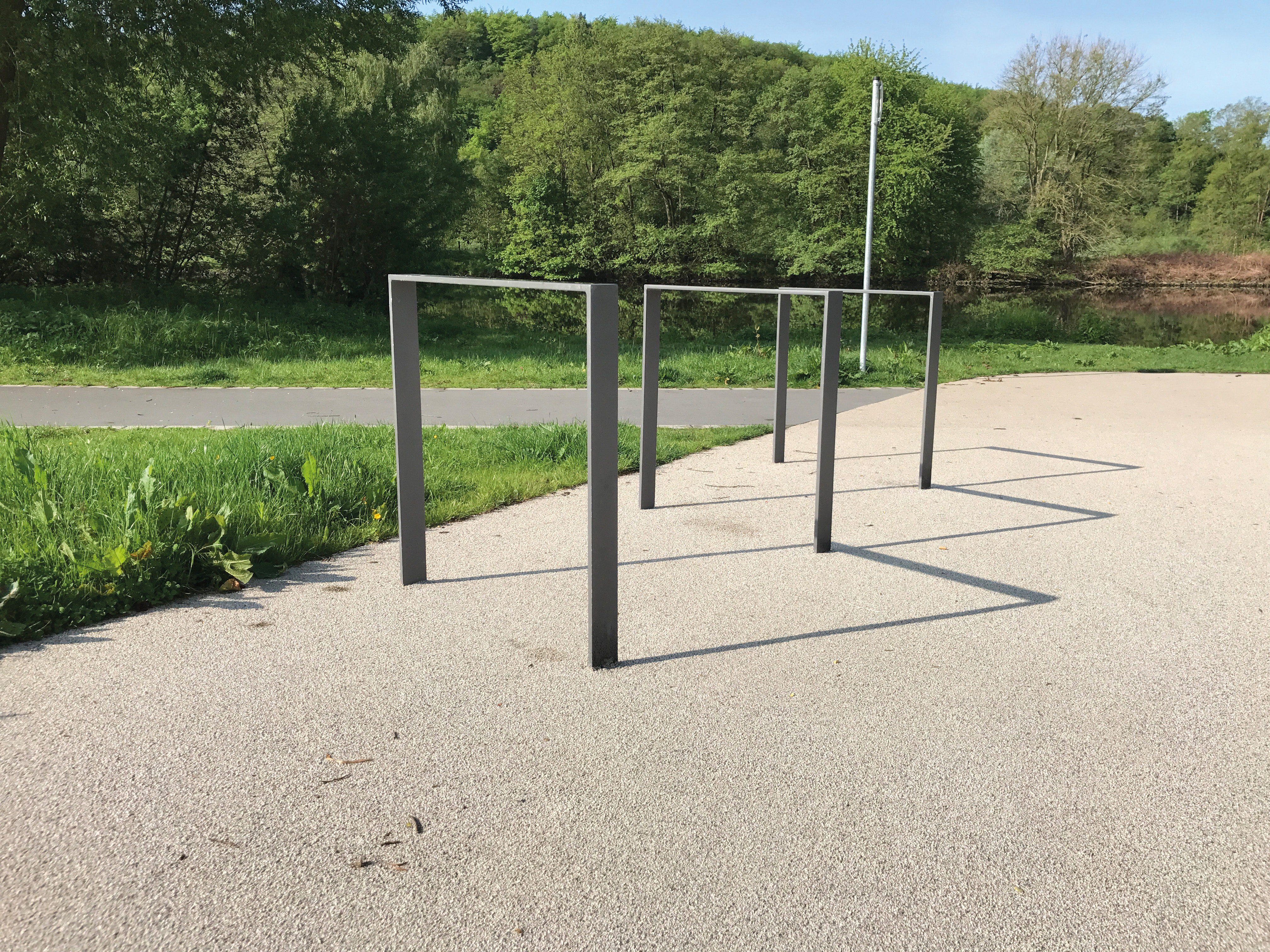 Fahrradanlehnbügel Flachstahl 50 x 12 mm