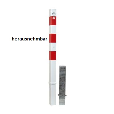 Sperrpfosten VKT 70x70 mm herausnehmbar mit PZ