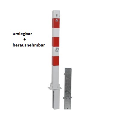Sperrpfosten VKT 70x70 mm herausnehmbar mit PZ