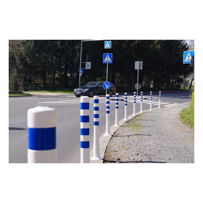 Flexipfosten weiß-blau