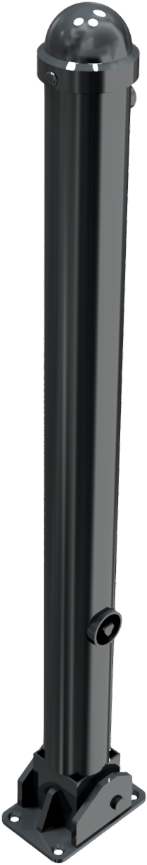 Stilpfosten DMR.76 mm, mit Zierkopf, umlegbar