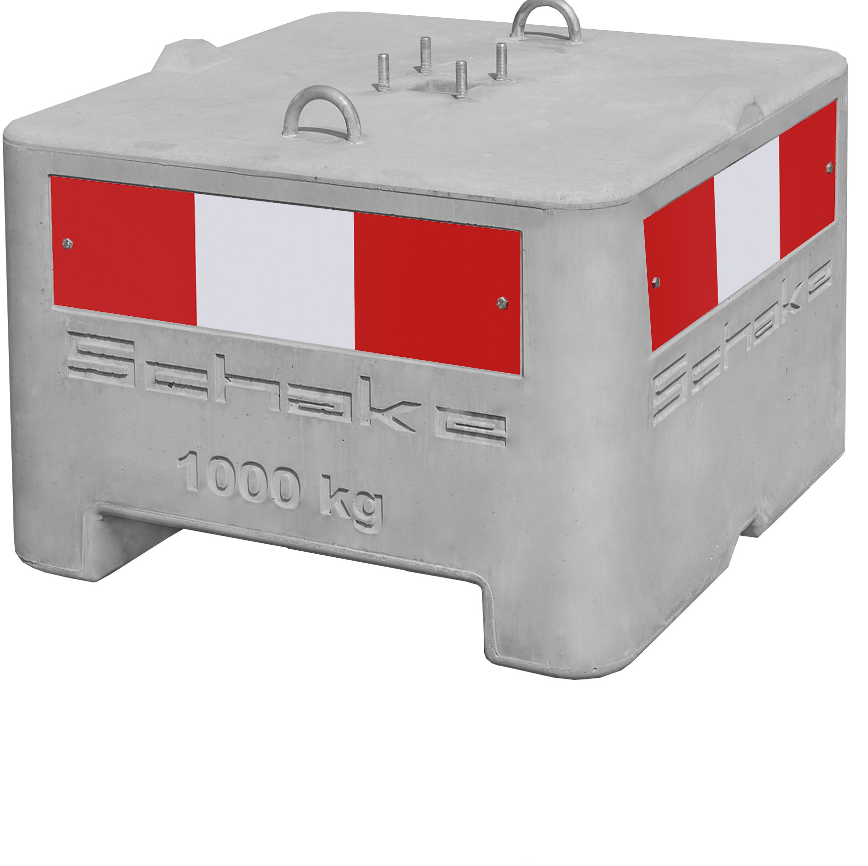 Warnschild für Schake Beton Aufstellvorrichtung 600/1000 KG