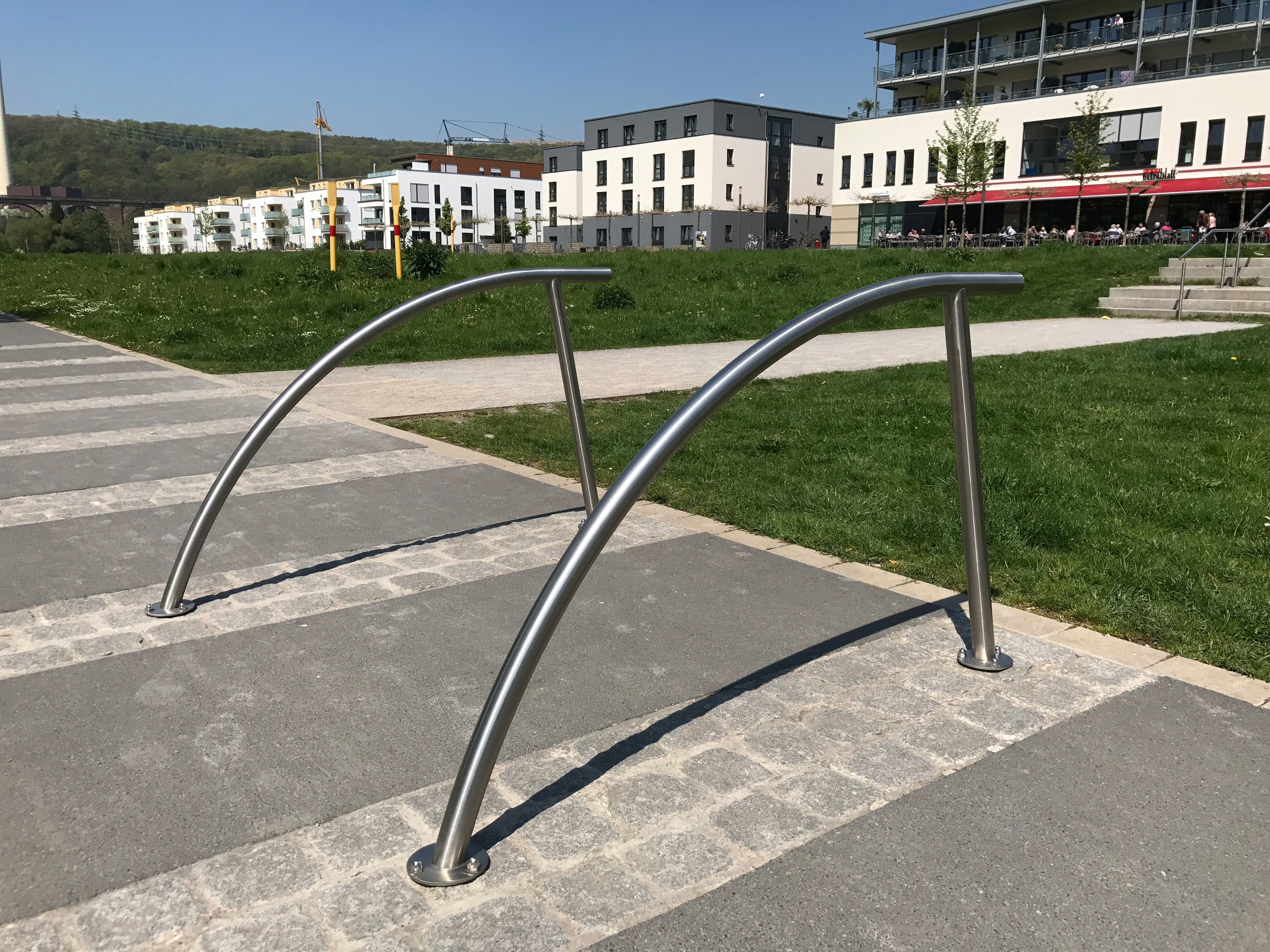 Fahrradanlehnbügel Edelstahl