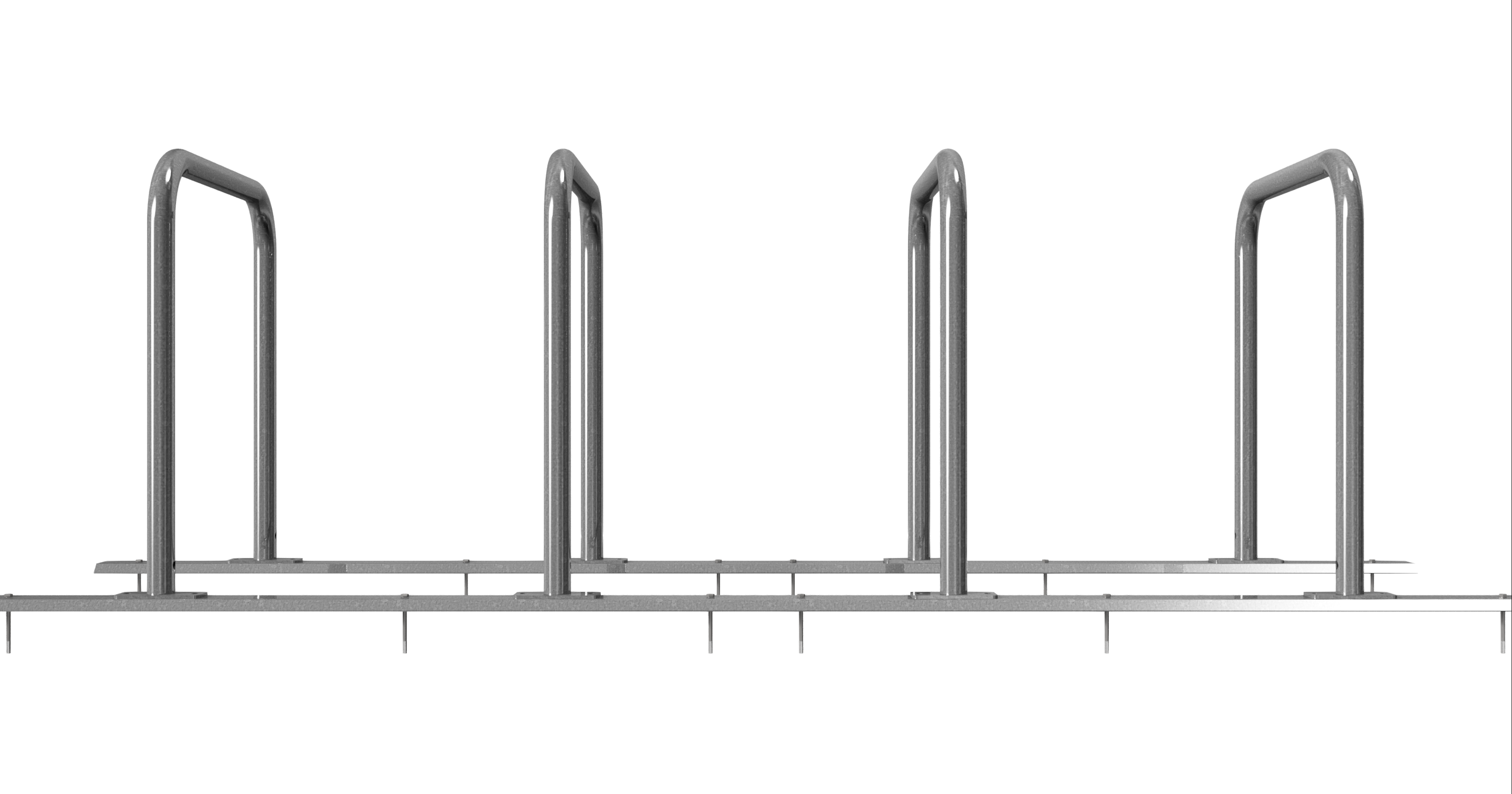 Fahrradständer als Reihenanlage DMR.48 mm