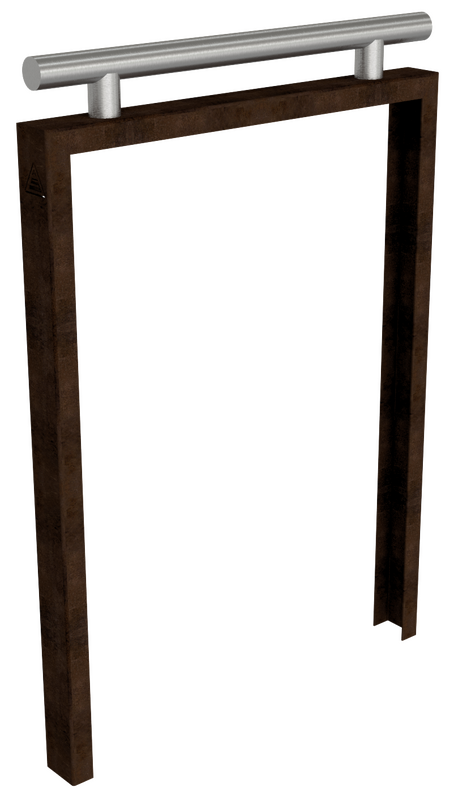 Anlehnbügel aus Cortenstahl