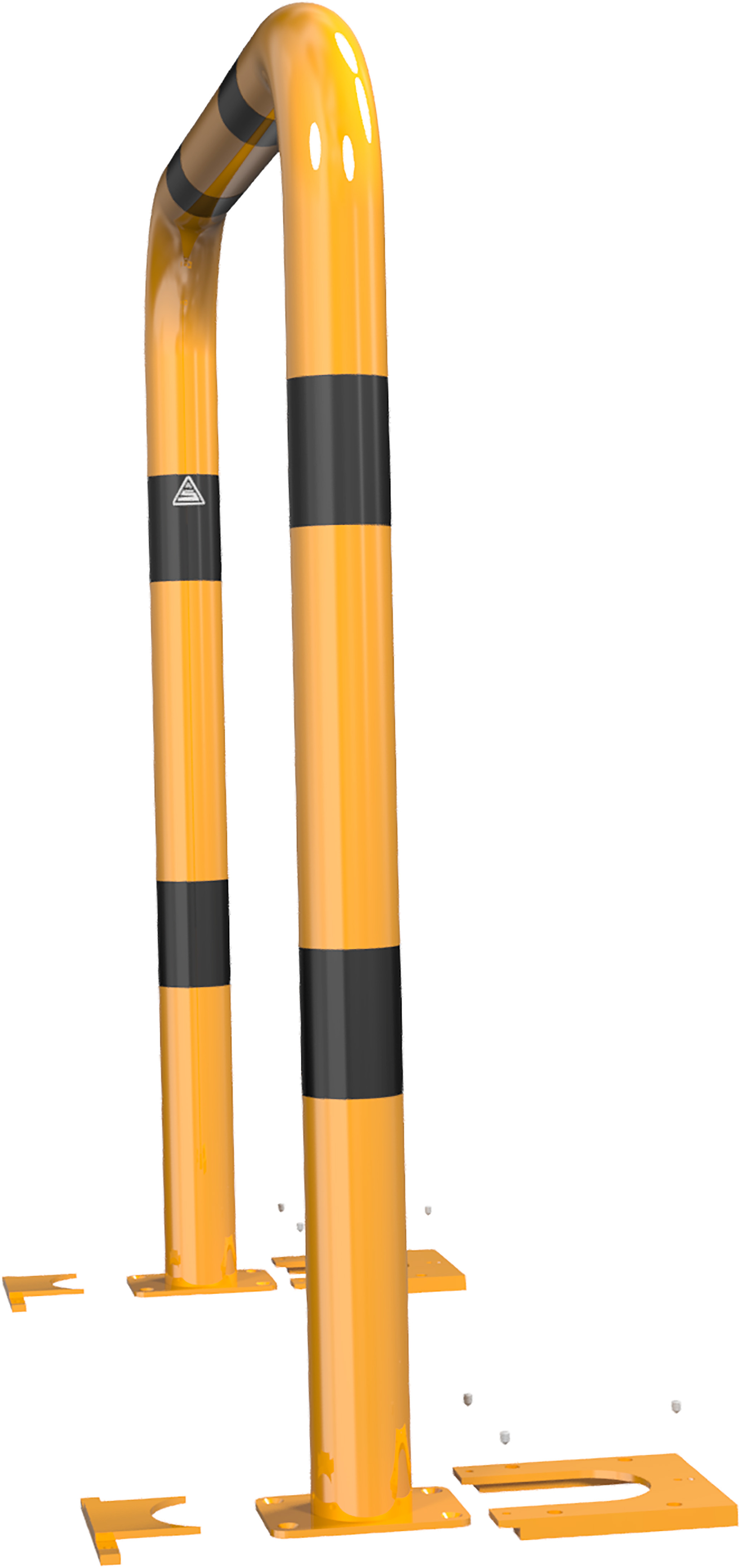 Rammschutzbügel "abnehmbar" DMR 76 mm gelb/schwarz