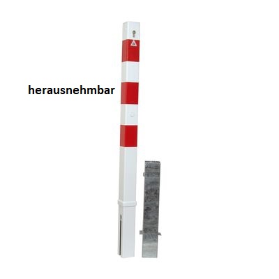 Sperrpfosten VKT 70x70 mm herausnehmbar