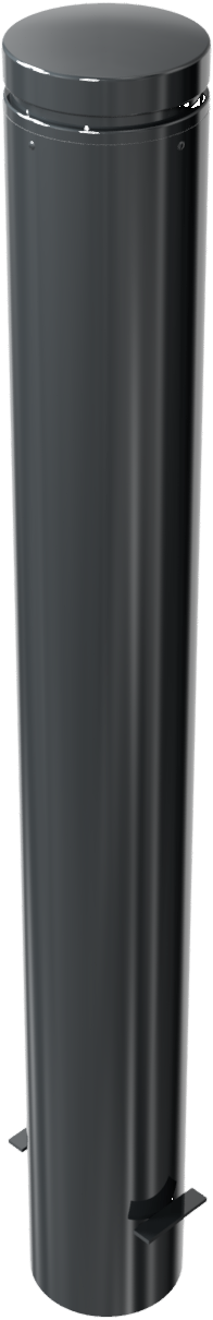 Stilpfosten DMR.155 mm,  Alukopf mit Ziernut, ortsfest