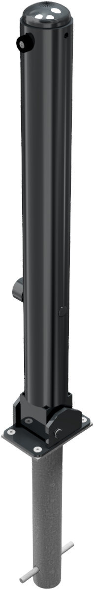 Stilpfosten DMR.82 mm, mit Zierkopf, umlegbar