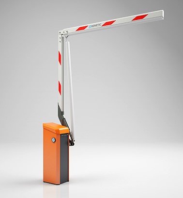 Knickbaumeinrichtung für Schrankenbaum VarioBoom vorne