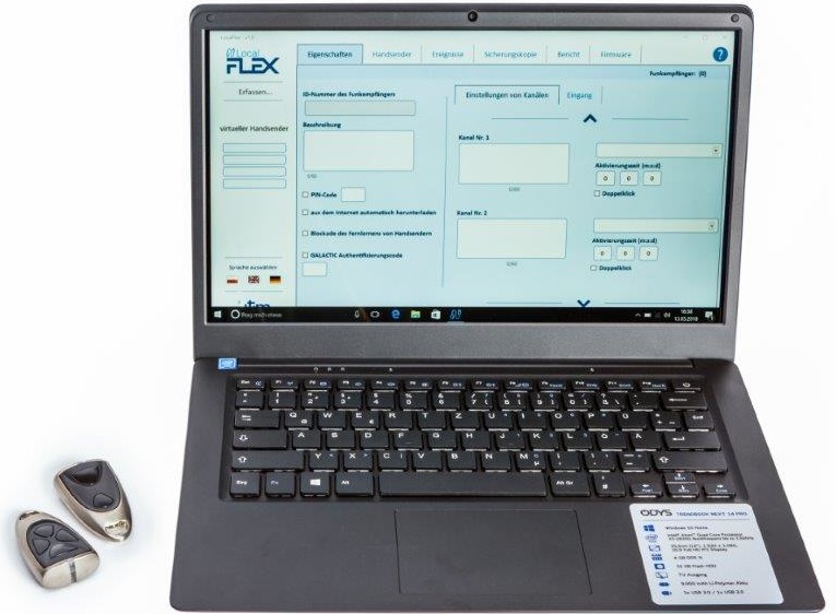 Funkhandsender Verwaltung RUMATEK