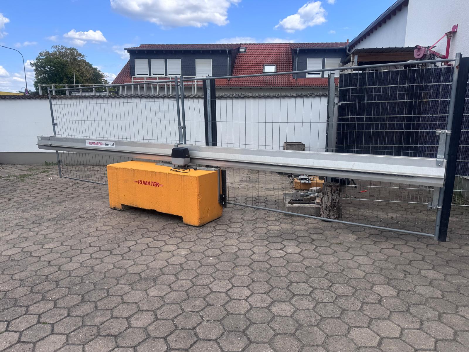 Mobiles Bauzaun Schiebetor, 6 mtr. Durchfahrtsbreite gebraucht