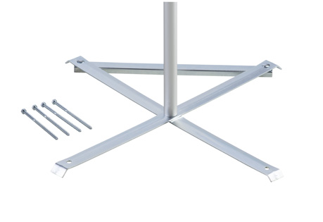 Aufbau Kreuz für Fahnenmast Hobby