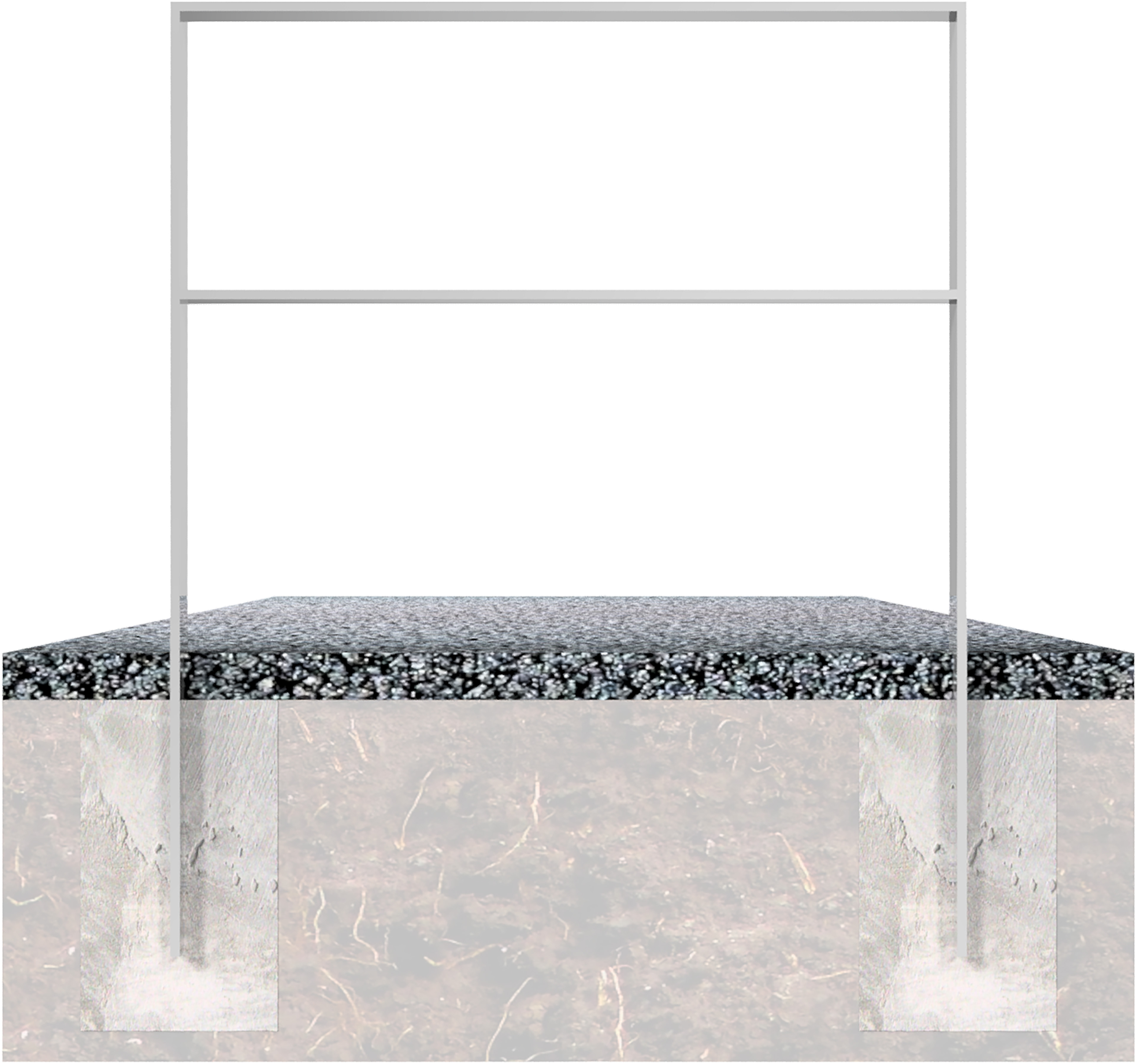 Fahrradanlehnbügel Flachstahl 50 x 12 mm