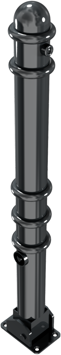 Stilpfosten DMR.76 mm, mit Ringen, umlegbar