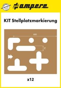 Schablonensätze für Bodenmarkierung