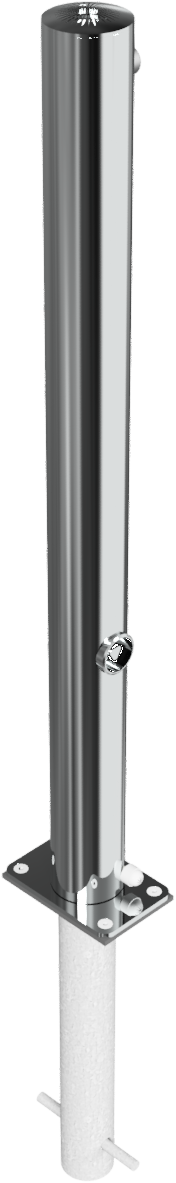 Edelstahlpoller DMR.76mm. umlegbar