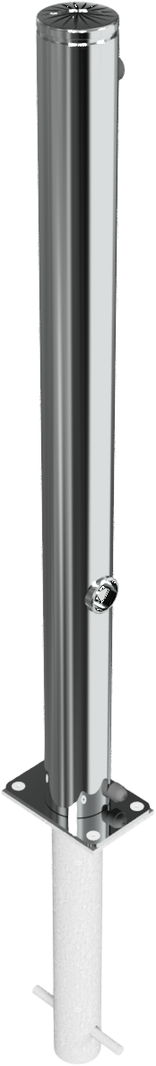 Edelstahlpoller DMR.76mm. umlegbar