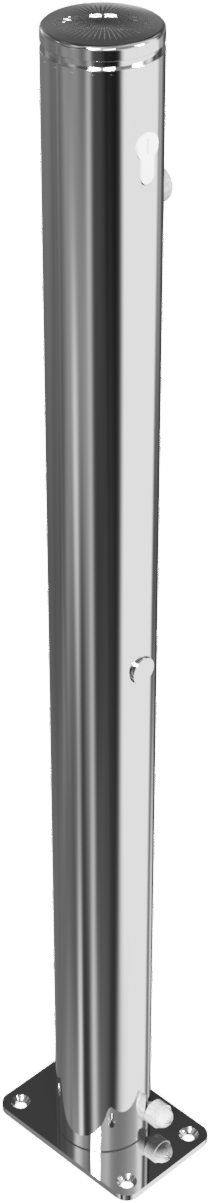 Edelstahlpoller DMR.76mm. umlegbar