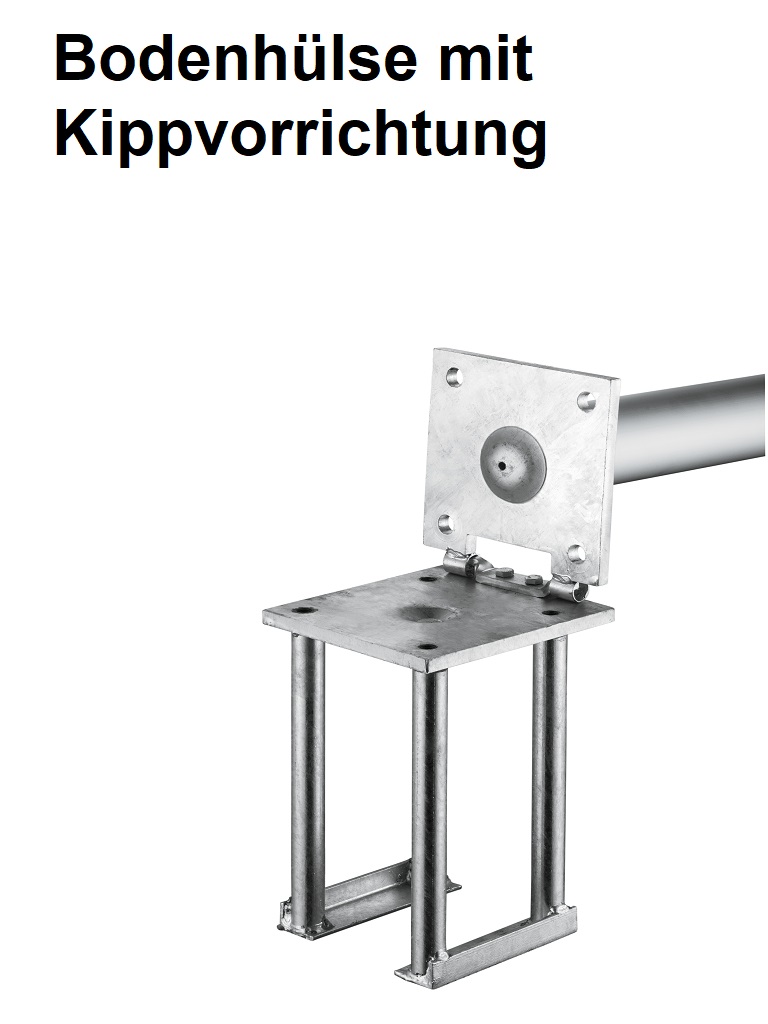 Boden-Kipphalterung KI – nachträglich Ausrichtbar