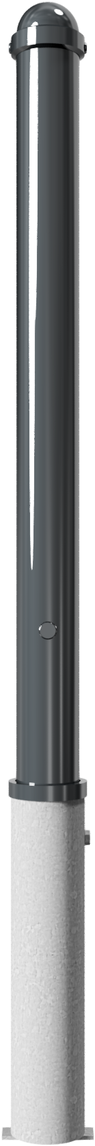 Stilpfosten DMR.76 mm, mit Zierkopf, herausnehmbar