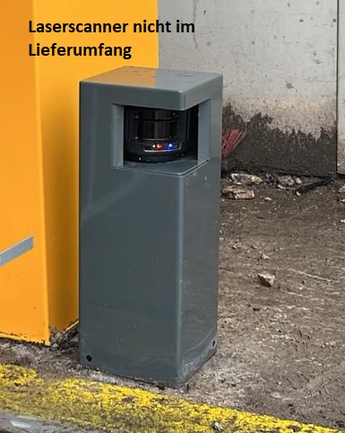 Einbaupfosten für Laser Scanner