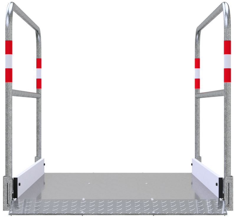 Grabenbrücke Set aus Stahl /Aluminium, 1,0 mtr. breit, 5 Stück 2,3 m lg mit Stapelpalette