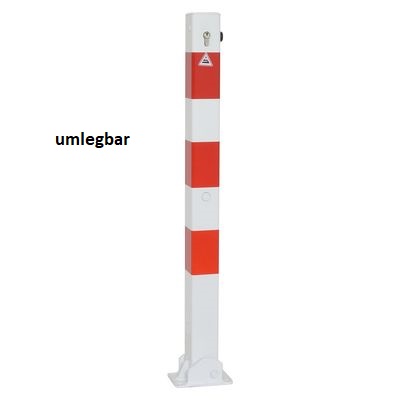 Sperrpfosten VKT 70x70 mm umlegbar