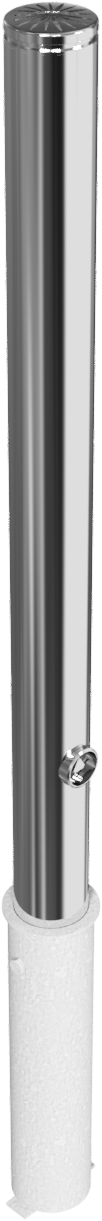 Edelstahlpoller DMR.76 mm herausnehmbar