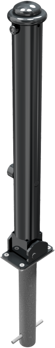 Stilpfosten DMR.82 mm, mit Zierkopf, umlegbar