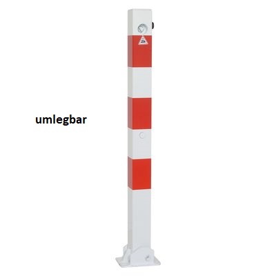 Sperrpfosten VKT 70x70 mm umlegbar