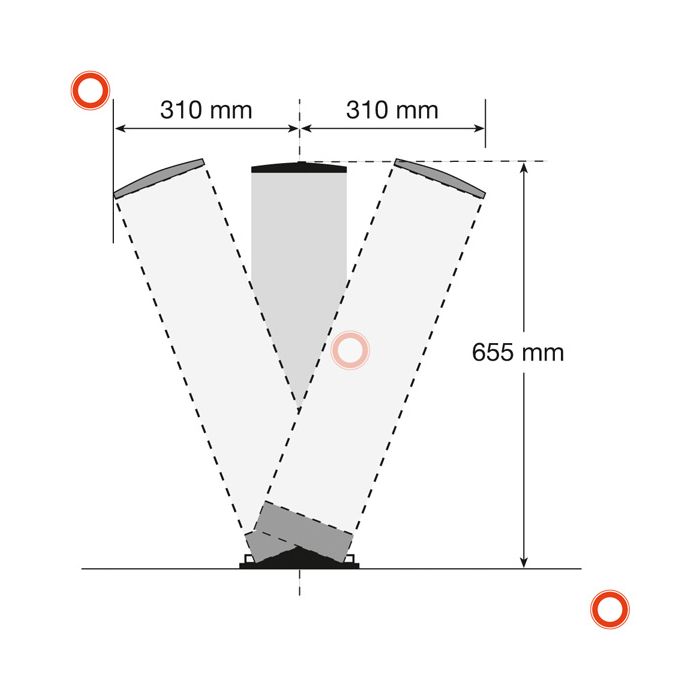 Rammschutz-Poller SWING DMR.159 x 4,5mm